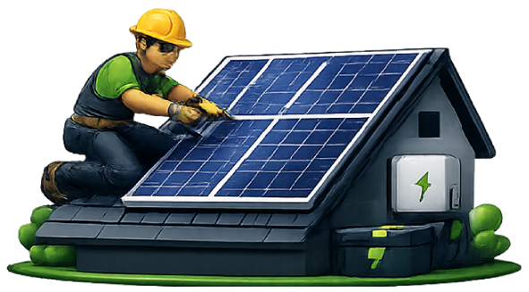 Battery storage illustration